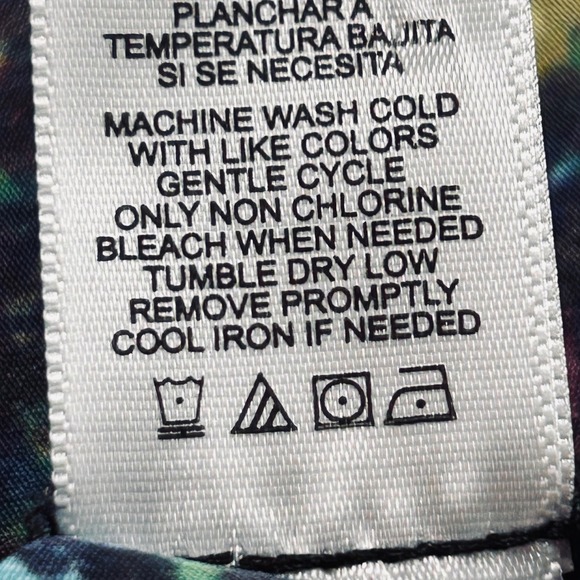 Derek Lam for DesigNation Womens Small Abstract Print Button Down Blouse Black - Picture 10 of 10